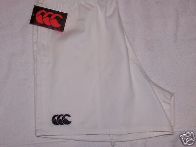 CANTERBURY MEN'S WHITE PLAYING/TRAINING RUGBY SHORTS-42"-XXL