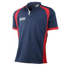 KOOGA JUNIOR RUGBY PANEL TEAMWEAR MATCH/TRAINING SHIRT-NAVY/RED