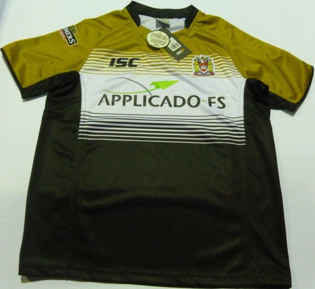 ISC WIGAN WARRIORS AWAY SUPER LEAGUE RUGBY SHIRT 2012