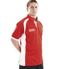 KOOGA  RUGBY PANEL TEAMWEAR MATCH/TRAINING SHIRT-RED/WHITE