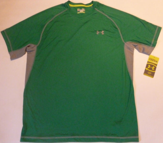 UNDER ARMOUR CATALYST S/S CREW RUGBY/TRAINING HEATGEAR TEE-SAGE