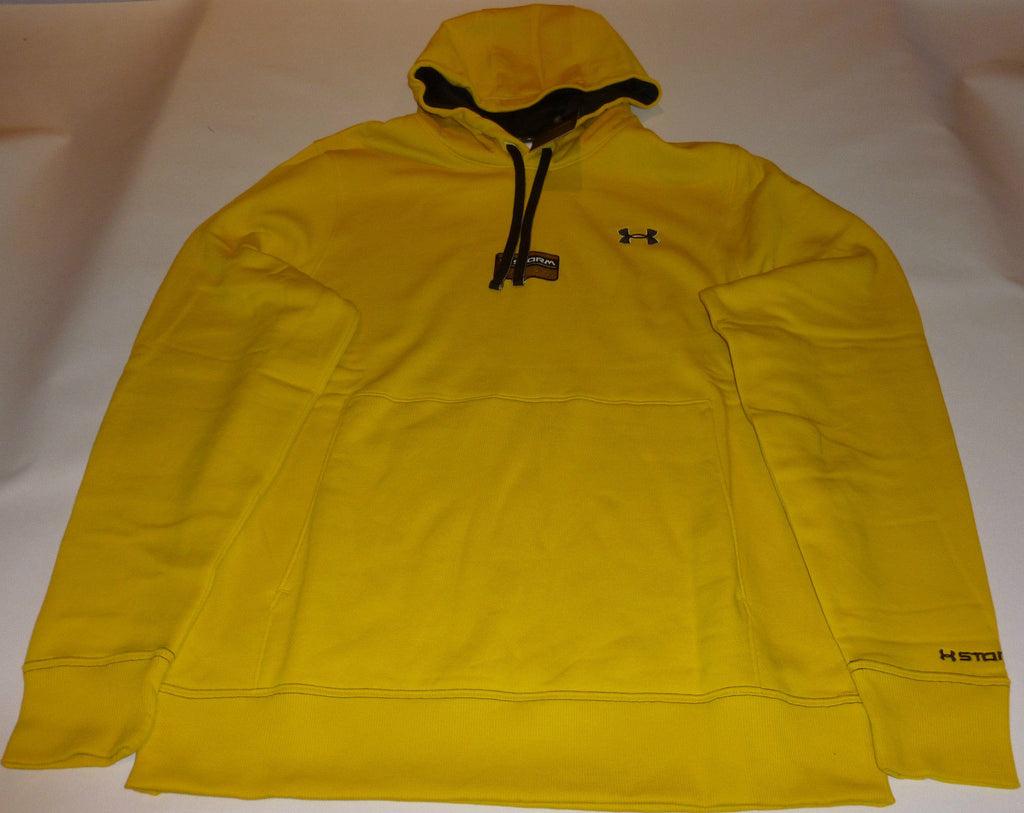 UNDER ARMOUR MENS STORM TRANSIT RUGBY/LEISURE/GYM HOODY-YELLOW/BLACK-LARGE - BLK, M, LARGE