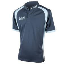 KOOGA JUNIOR RUGBY PANEL TEAMWEAR MATCH/TRAINING SHIRT-NAVY/SKY