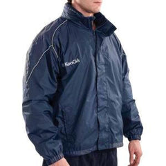 KOOGA EASTLAND 3 PITCHSIDE/TRAINING RUGBY JACKET NAVY/SILVER