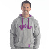 KOOGA COLLEGE RUGBY/TRAINING HOODED TOP GREY