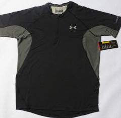 UNDER ARMOUR COLDBLACK RUN HEATGEAR S/S RUNNING TEE-BLACK/GREY