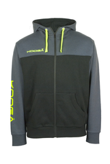 KOOGA CONTRAST MENS TRAINING/OFF FIELD ZIP THRU RUGBY HOODY BLACK