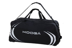 KOOGA ESSENTIALS ADULTS LARGE RUGBY TOUR HOLDALL WITH WHEELS BLACK/WHITE