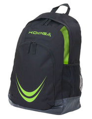 KOOGA ESSENTIALS ADULTS RUGBY BACK PACK BLACK/LIME